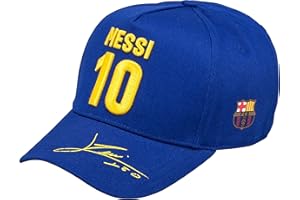 FOXCUP FC Barcelona Gorra Barca – Lionel Messi – Colección oficial talla ajustable, azul, Talla única
