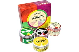 Haldorado Tornado Carp Fishing Baits Set of 4 Bundles, Fishing Gifts, Carp Boilies, Wafters, Pellets, Fishing Accessories, Baits & Scents, 100% Biodegradable, 330 Grams