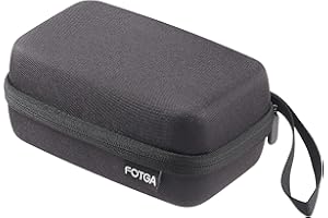 FocusFoto Hard EVA Carrying Case - Portable Video Monitor Bag Universal for 5inch Camera Field Monitor, Compatible with FEELWORLD FOTGA A50 C50 E50 A50TLS 5 inch DSLR Camera Field Monitor Storage Case