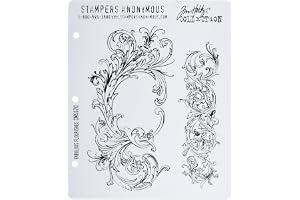 Tim Holtz Stämplar 18 cm x 20 cm, fantastiska blomster