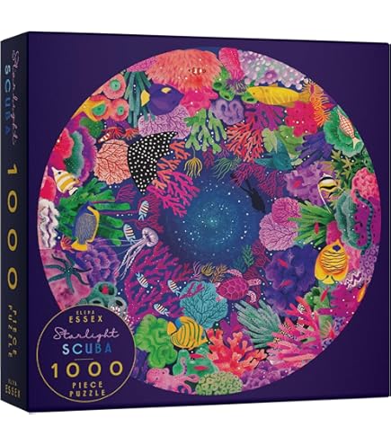 1000 Teile Puzzle Rund - Vision 3D Höhlenwald 67,5cm Durchmesser Für Erwachsene