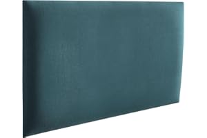 RAVIO Wandpaneele gepolstert | 3D Wandverkleidung mit Schaumstoff | Wandkissen als Kopfteil für Bett | Wanddekoration für Schlafzimmer, Kinderzimmer, Büro, Diele | (Meeresfarbe, 50 x 40 cm)