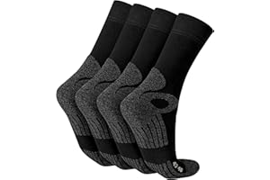 Celodoro Damskie i męskie skarpety trekkingowe (4 pary), skarpety robocze z podeszwą frotte