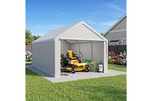 ACXIN förvaringstält carport tältgarage garagetält, robust skydd och betestält med PE-presenning, UV-resistent vattentät takf