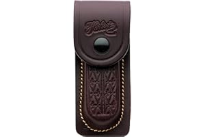 Herbertz Étui en Cuir gaufré Marron 13 cm