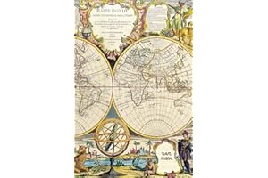 Travel Journal World Map vintage Notebook Diary Lined pages for your trips. Gift: Wanderlust Journals