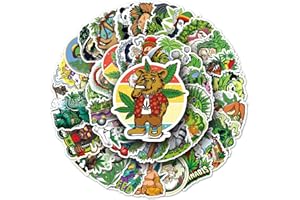BRIC DODO Pegatinas de Weed,100 Piezas Impermeable Vinilo Pegatinas para Monopatín Ordenador Portátil Equipaje Moto Bicicleta Guitarra Botellas de Agua Casco,Weed Pegatinas para Adultos,niños y niñas