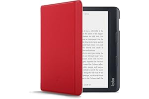 Forefront Cases Custodia per Kobo Sage - Custodia Protettiva Magnetica per Kobo Sage (Modello: 2021) - Smart Auto Sveglia Sonno Funzione - Sottile, Leggero Cover - Rosso