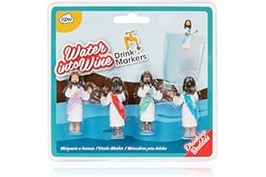 NPW Drinking Buddies Marcadores para Bebidas, Multicolor, 3x2x6 cm, 4 Unidades