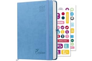 Jokisa Kalendarz 2025, planer tygodniowy, terminarz 2025 jako terminarz semestralny ok. A5 (22 x 16 cm), 17-miesięczny terminarz (sierpień 2024-grudzień 2025) (Jasnoniebieski, 22 x 16 cm)
