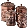 Old Dutch International Copper Old Dutch Antique Heritage Canister 4 Piece Set