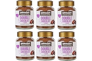 BEANIES THE FLAVOUR CO Beanies Double Chocolate Flavour Instant Coffee 50g, 6 Pack