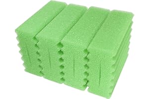 LTWHOME Compatible en Mousse Grossière Mousse d'Éponges Filtre Convient pour SunSun Pièce détachée Filtre Biologique CBF-350, CBF-350B et CBF-550 (Lot de 4)