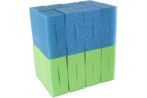 LTWHOME Compatible en Mousse Convient pour Oase Biotec Screenmatic 18 & 36 Remplacement Etang Bleu Grossier et Vert Excellent Mousseux Filtre Éponge (Paquet de 16)