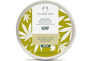 The Body Shop Hemp Body Butter (1x 200ml), Heavy-Duty Body Moisturiser for Ultra-Dry Skin, 96hr Hydration with Shea Butter, Vegan Body Moisturiser for Women