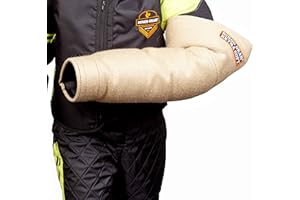 DINGO GEAR WWW.DINGOGEAR.COM 1977 DINGO GEAR S01957 - Manga de mordida Suave con asa para Entrenamiento de mordida de Perro, Hecha a Mano de Yute, Manga señuelo para Mano Izquierda y Derecha