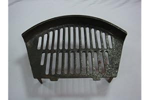 Inglenook 16" Fire Grate Cast Iron Stool Coal Log Fireplace Black Front Open Basket