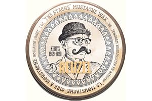 REUZEL Mustache Wax Medium Hold Bourbon Sidecar 28g | Beeswax Grooming Wax for Handlebar Styling. Shapes and Tames Coarse Hair. Non-Greasy with Citrus Sandalwood Scent.