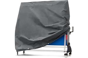 Purovi Custodia protettiva per tavolo da ping pong | Copertura in tessuto Oxford | Protezione dalle intemperie | Impermeabile | Protezione UV | Dimensioni 165 x 70 x 185 cm