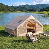 PİKAS Rovos XXL Şişme Kamp &Ccedil;adırı | 4 Mevsim B&uuml;y&uuml;k Aile &Ccedil;adırı | Su Ge&ccedil;irmez Oxford Kumaş | Kamp, Glamping ve Outdoor &Ccedil;adırı