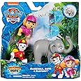 Paw Patrol: Jungle Pups Marshall, Skye & Elephant Action Figures with Projectile Launcher, Kids’ Toys for Boys and Girls Aged 3 and Up