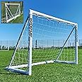 QUICKPLAY Q-Fold Soccer Goal | 30-Second Football Goal Folding Design for Easy Setup | Portable Soccer Net Goal for Backyard | Weatherproof Soccer Goal Post for Adults & Kids [Single Goal]