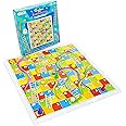 abeec Snakes and Ladders Board Game – Kids Board Games Includes Classic Game Board, Counters & Instructions – Family Board Games - Travel Games for Kids - Pass the Parcel Gifts