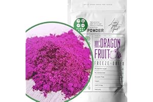 ‎ZINGY ZOO Drachenfrucht Pulver XXL 500g | Gefriergetrocknete Pink Pitaya | Red Dragon Fruit | Smoothie Bowl Pulver für Eistee Pink Latte