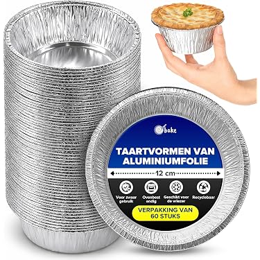 Quick.simple.easy Aluminium Broodpannen Met Deksels – 50 Stuks + 50 Lepels – Goud, Herbruikbaar, Ideaal Voor Bakken En Presenteren