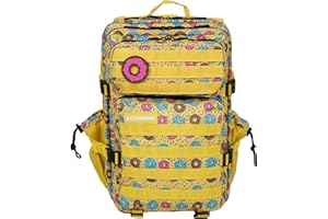 ELITRAINX Mochila 45L Táctica Repelente al Agua para Zona de Parches, Cabina Avión, Gimnasio, Compartimento para Ordenador, Oxford 1000D by ELITEX TRAINING