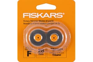 Fiskars 157390-1001 tytanowe obrotowe ostrza zastępcze, 28 mm, 2 sztuki