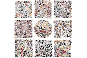 KOWASO 400pcs Anime Mixed Stickers Pack d'autocollants Anime classique, autocollant en vinyle pour bouteilles d'eau ordinateur portable Skateboard Notebook, cadeau pour adultes enfants adolescents