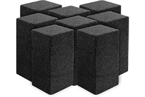 ASMIZ 8 Pack Grill Cleaning Brick Bulk, Heavy Duty Grill Pumice Stone Brick 20 x 10 x 9 cm Reusable Cleaning Grill Stone for Home Restaurant Griddles, Flat Top Grills, BBQ Grates Outdoor Cleans