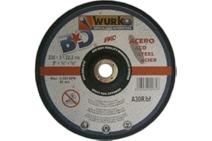 Wurko 017054-Disco da taglio per metallo, 230 x 3 x 22 mm