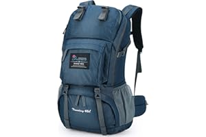MOUNTAINTOP Mochilas Senderismo 40 litros Mujer Hombre Mochila de Trekking Mochila Montaña al Aire Libre Impermeable para Viaje Acampadas 33x22x55 cm