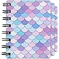 Toyseum 12 x Mini Mermaid Notebooks for Girls Party Bags, A7 Pocket Size, 160 Pages, Mermaid Themed Small Gifts & Stationery Favours, Cute Notepads for Children & Adults, Set of 12