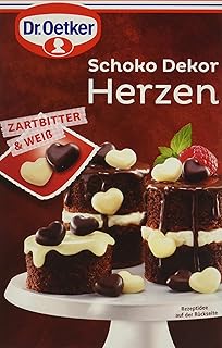 Dr Oetker Schoko Dekor Herzen Zartbitter Weiss 4er Pack 4 X 47 G Amazon De Lebensmittel Getranke