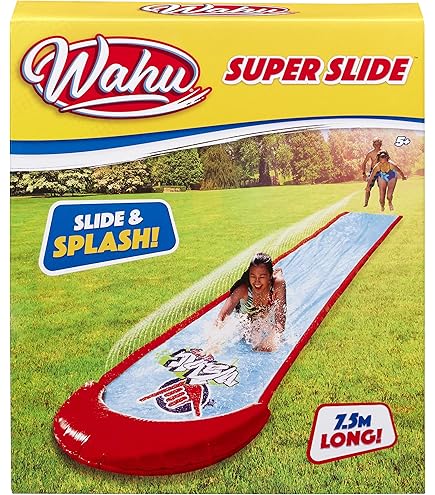 NAVESO Wasserrutsche 480cm - Aufblasbare Rutsche Mit Bodyboards