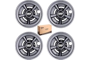 10L0L Juego de 4 tapacubos para Yamaha/Club Car/EZ-GO Par de 20 cm