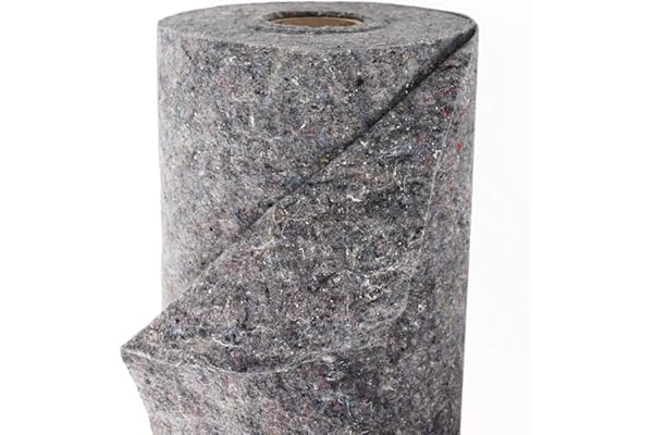 Toison de bassin Aquagart I Sous-couche de 2 m de large pour votre piscine I Toison de protection de sol perméable à l'eau (8 m, gris 300 g 2 m de large)