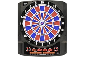 Carromco 92656, Bersaglio elettronico Classic Master II Unisex Adulto, Nero, 45 x 51 x 4,2 cm