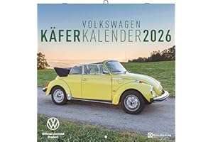 ‎ARTI PROMOTION arti - VW Käfer Kalender 2026 - Wandkalender im Format 30x30, Hochwertige Fotografien ikonischer VW Käfer-Modelle, Nostalgie für Ihre Wand