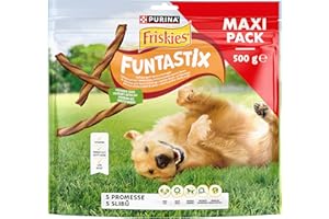 Purina Friskies Funtastix, Snacks, premios, chuches para Perros, 1 Maxipacks de 500g