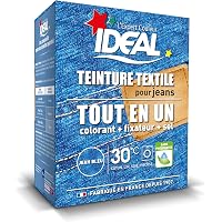 IDEAL Teinture Tissus Liquide Mini 25 Bleu Jean 40 Ml 1 Dose De 