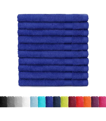 Serviettes Invité BaSaTex – Lot De 5 – 30x50 Cm – 100 % Coton – Noir