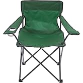 Bofigo Kamp Sandalyesi, Piknik Sandalyesi, Katlanır Sandalye, Polyester, 110 kg Kapasite (Taşıma &Ccedil;antalı, Yeşil)