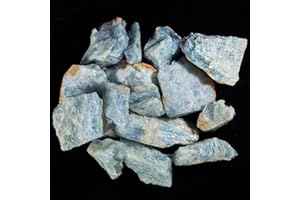 Crocon 1LB Acquamarina Ruvida Bulk Pietra naturale Pietra preziosa grezza Tumbling Cabbing Lucidatura Gemma Mining Chakra Bilanciamento Reiki e Guarigione con cristalli Buona fortuna Home Office Decor