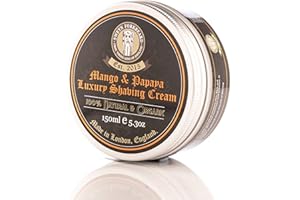 Organic Shaving Cream Mango & Papaya Sweyn Forkbeard 150ml - 100% Organic Shaving Cream for Men Made in London