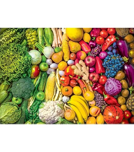 1000 Piece Jigsaw Puzzle For Adults - Fresh Fruit Tray Art, Hard Difficulty, With Reference Poster - View #5