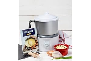 Sweet Alice - Saucier Électrique 650W - Capacité du bol 1L, thermostat ajustable, livret de recettes, saucière idéale pour réussir toutes vos sauces, mijoteur